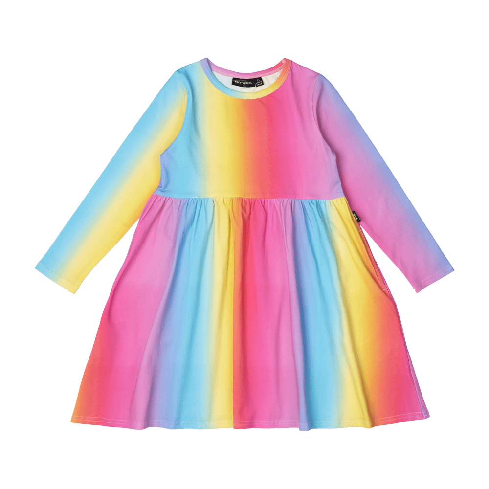 Pink Cotton Rainbow Dress