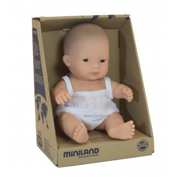 Anatomically Correct Baby Doll Asian Boy, 21 cm