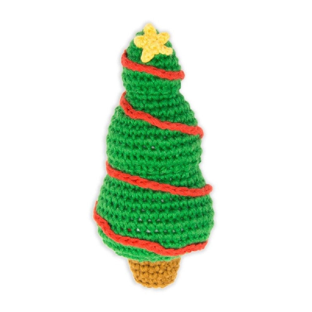 Crochet Rattle - Christmas Tree