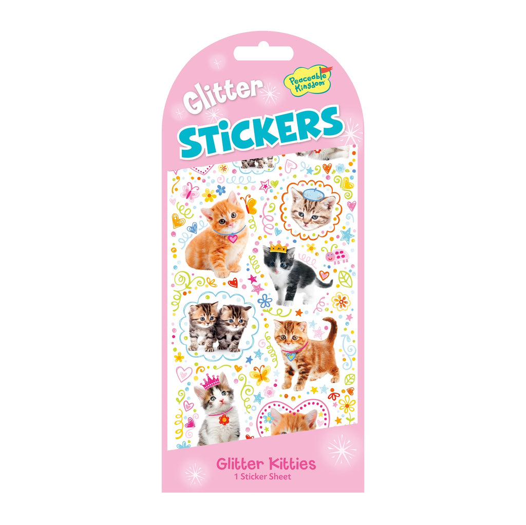 Kitties Stickers - Glitter