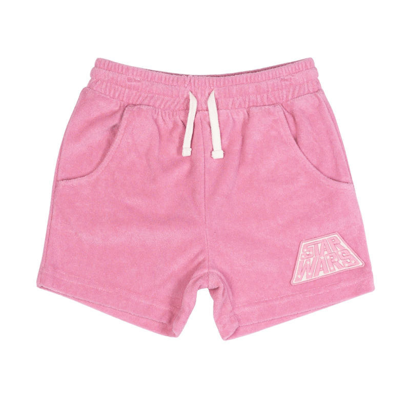 PINK STAR WARS TERRY SHORTS