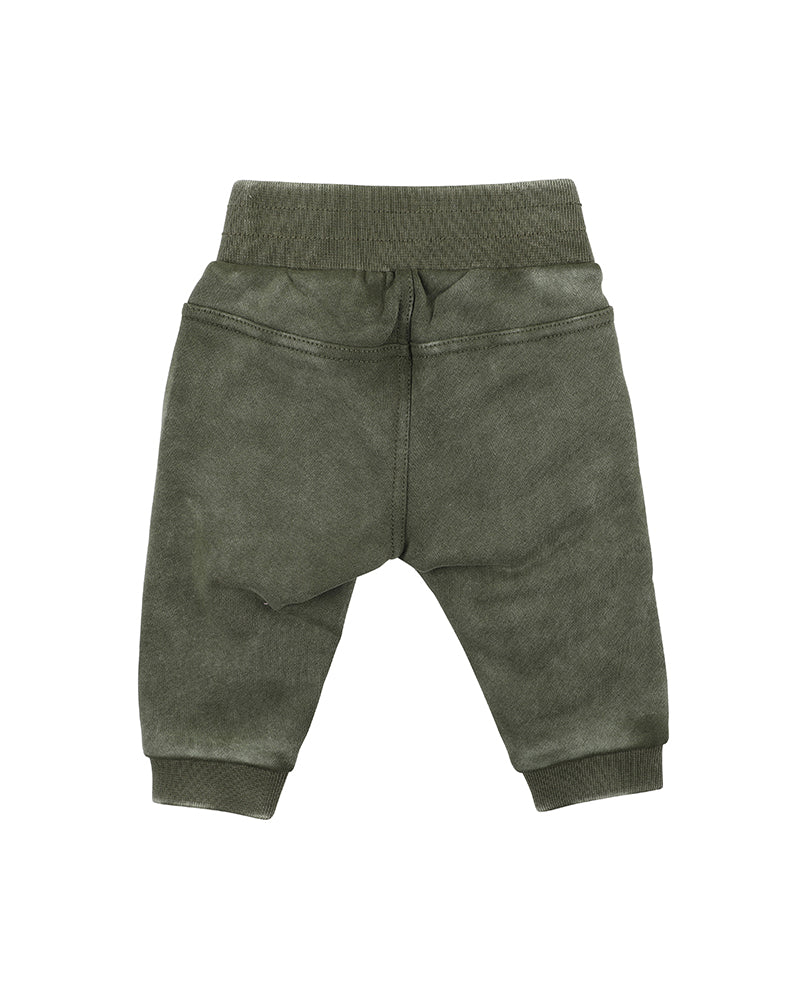 SCOUT BABY TRACK PANTS - WASHED KHAKI