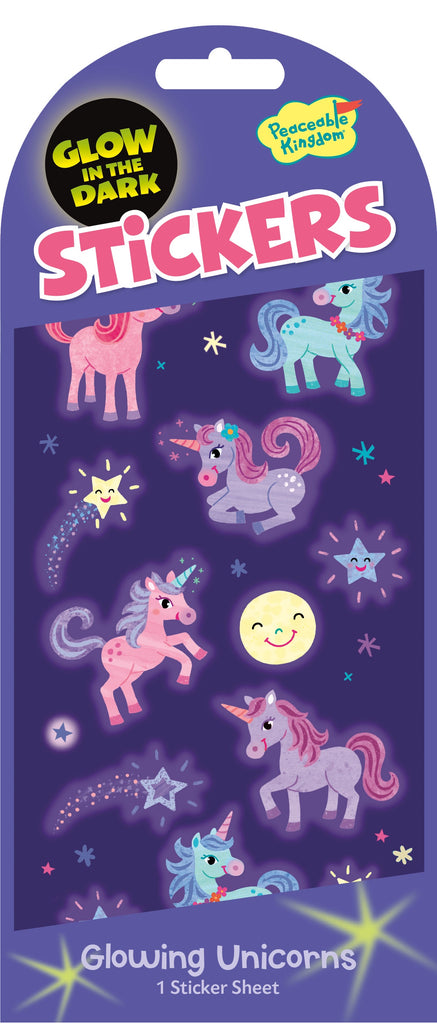 Mini Stickers Glow Unicorn