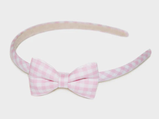 GINGHAM BOW ALICE BAND