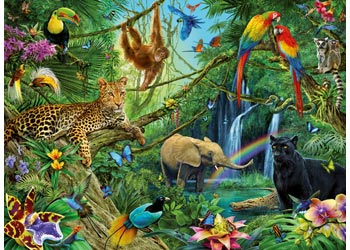 Animals in the Jungle Puzzle 200pc