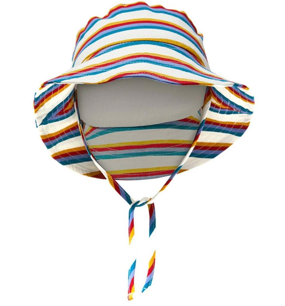 Multi Stripe Junior Hat - Oatmeal
