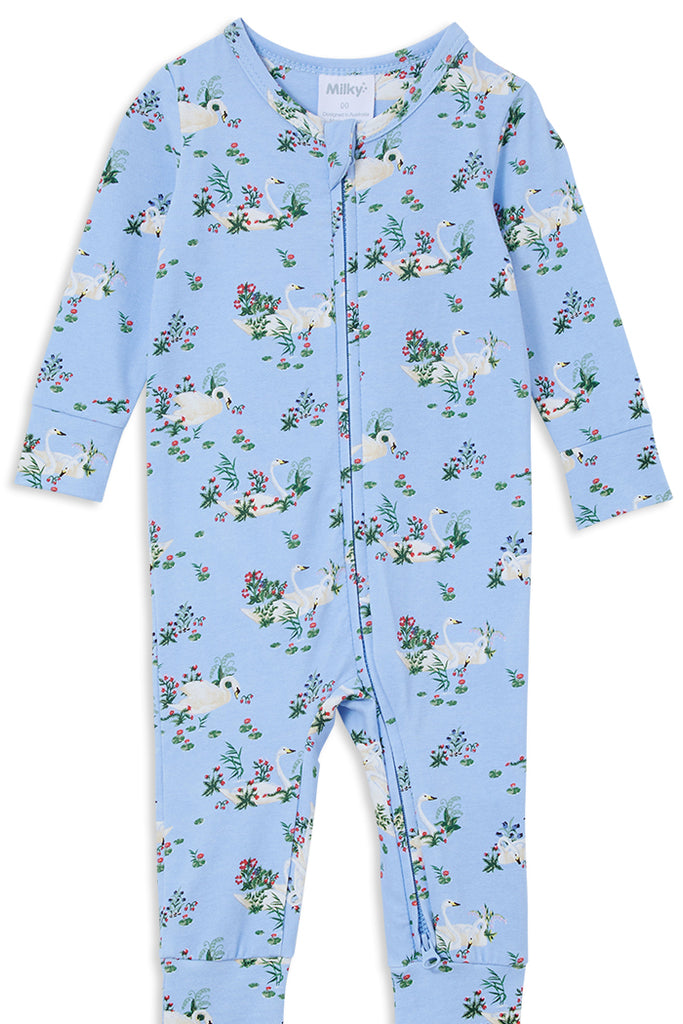 Swans Zip Romper