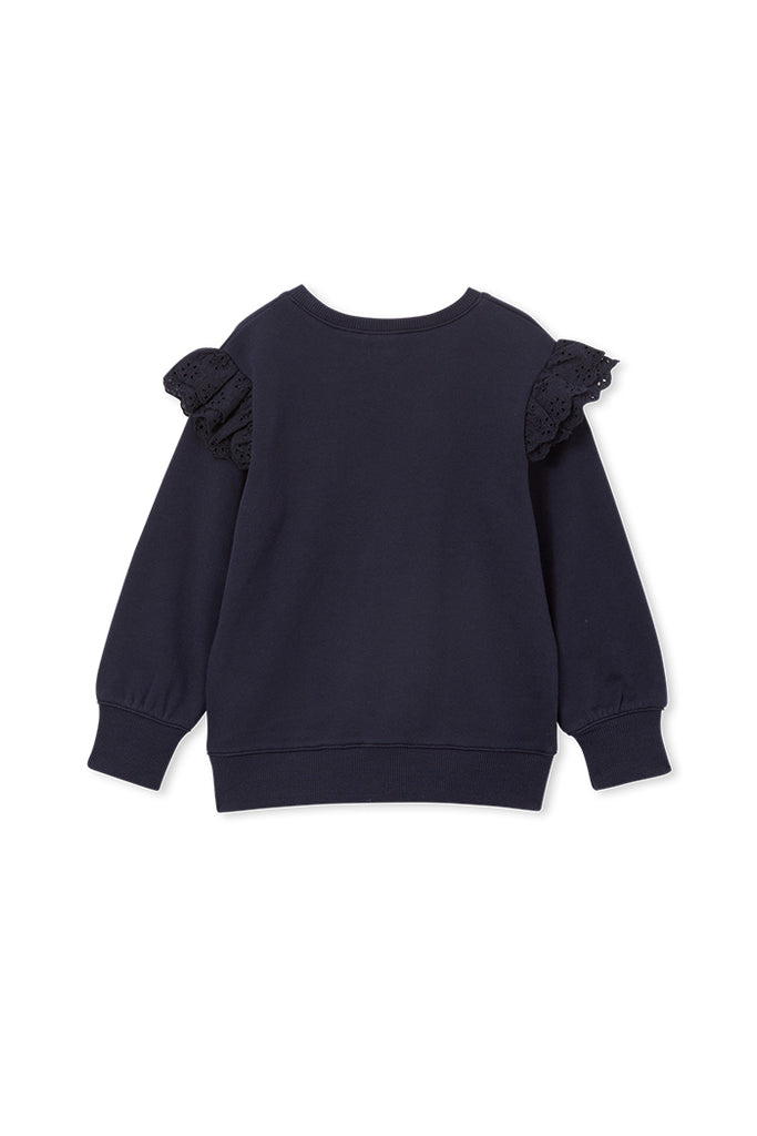 Navy Detail Sweat