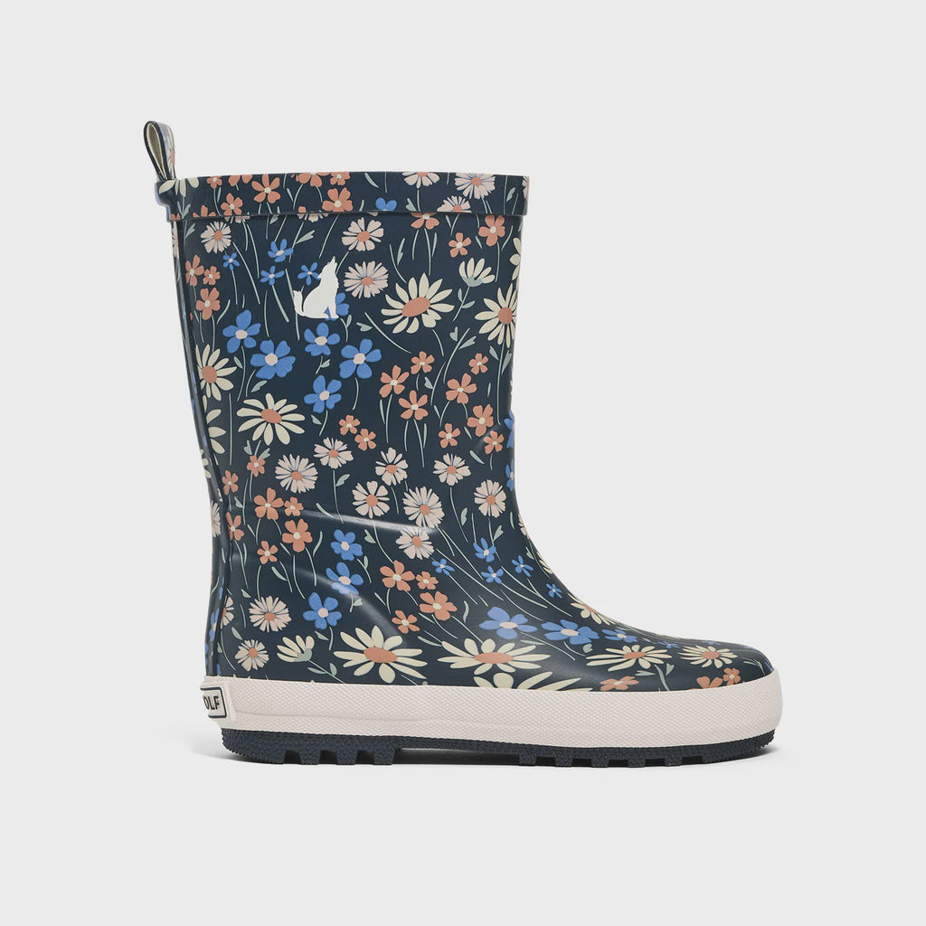 Rain Boots Winter Floral
