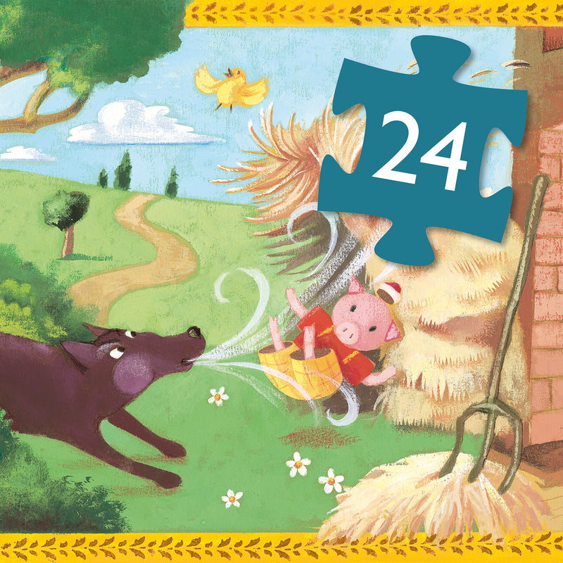 The 3 Little Pigs 24pc Silhouette Puzzle