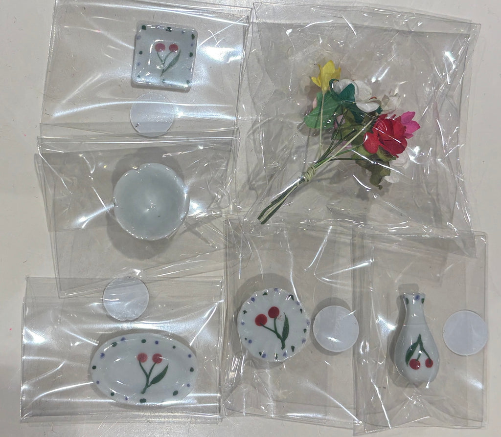 MINI DINING SET- DESERT SET/CHERRY