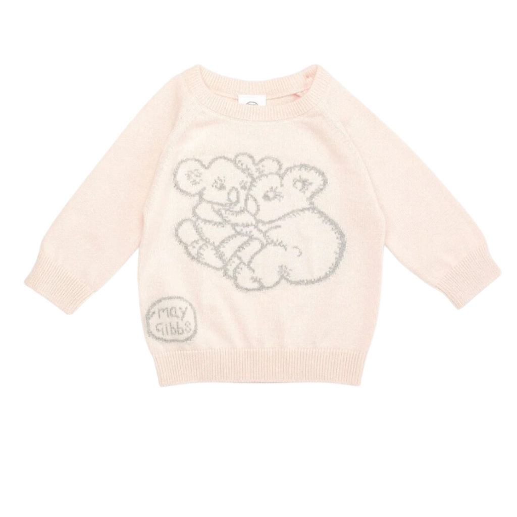May Gibbs Cuddle Knit Jumper - Koala Pink