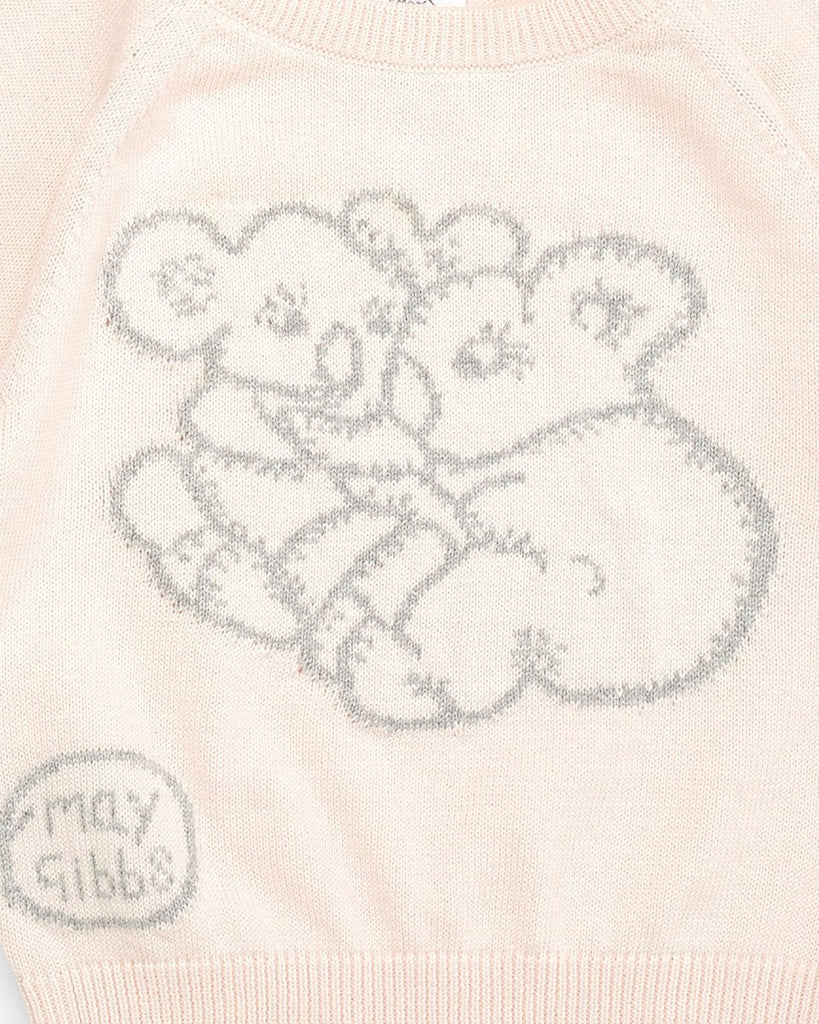 May Gibbs Cuddle Knit Jumper - Koala Pink