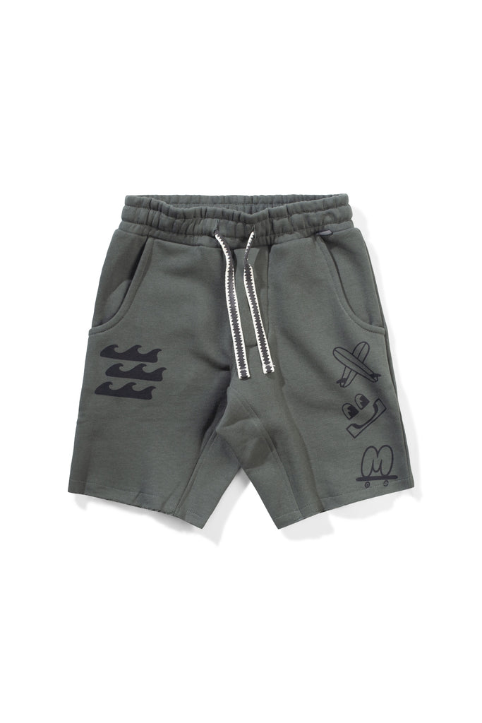 Branded Short Ocean Green