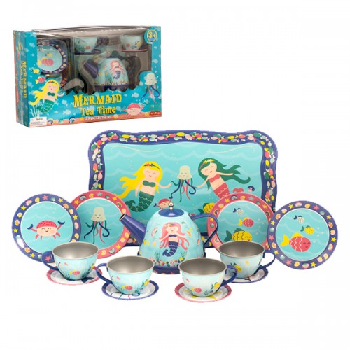 Mermaid Tin Tea Set