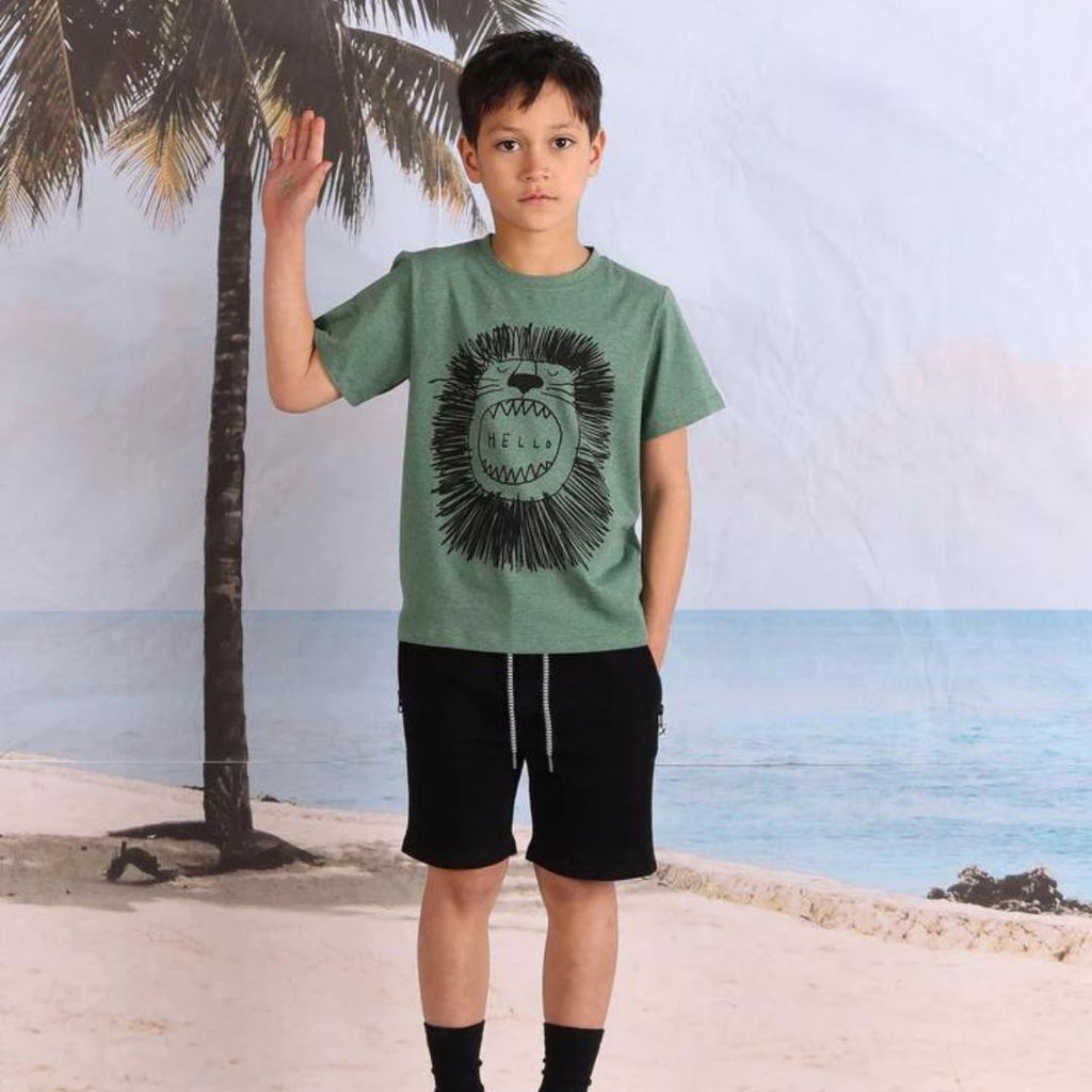 Roaring Lion Tee - Forest Marle