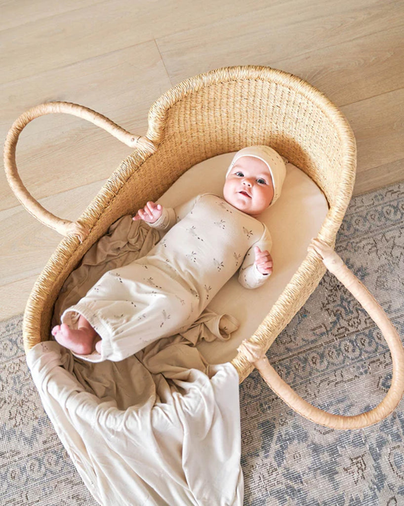 Bamboo Baby Gown + Hat || Bunnies