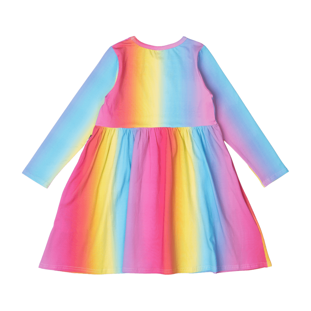Pink Cotton Rainbow Dress