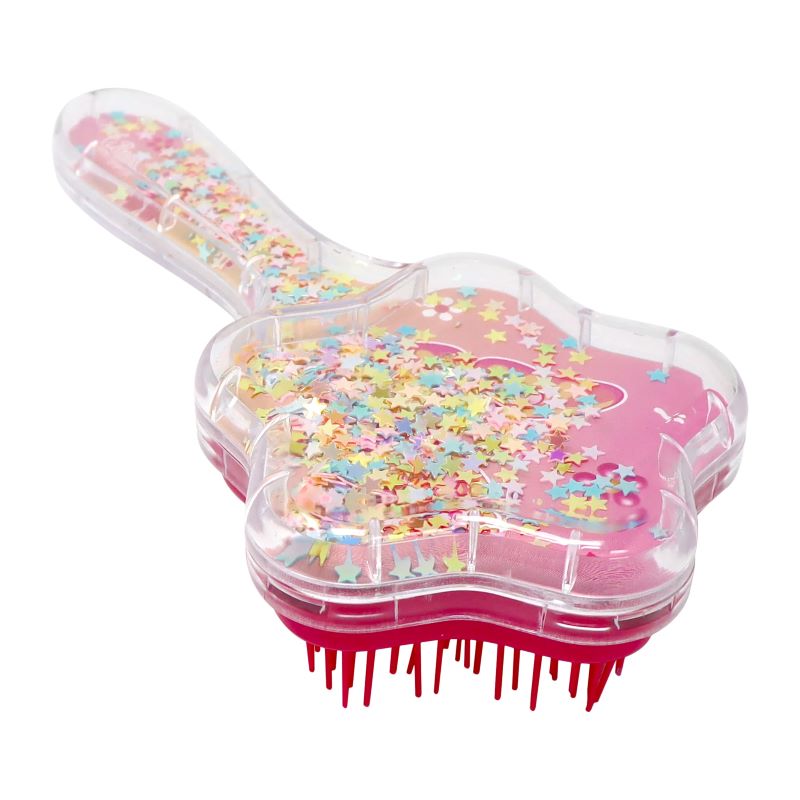 Unicorn & Vibrant Vacation Holographic Glitter Hairbrush