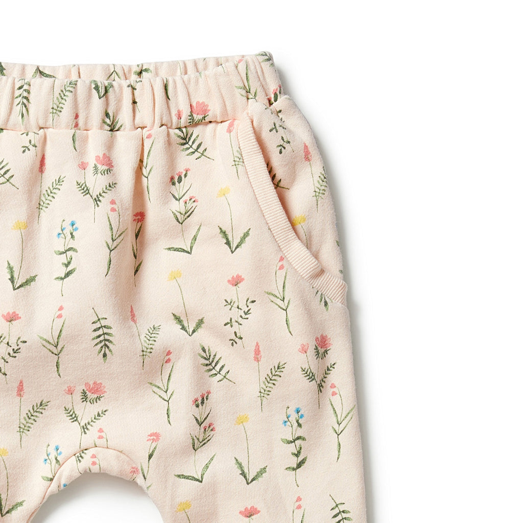 Organic Terry Slouch Pant - Wild Flower