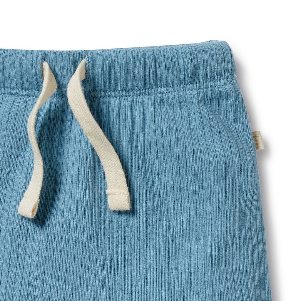 Sky Blue Organic Rib Short