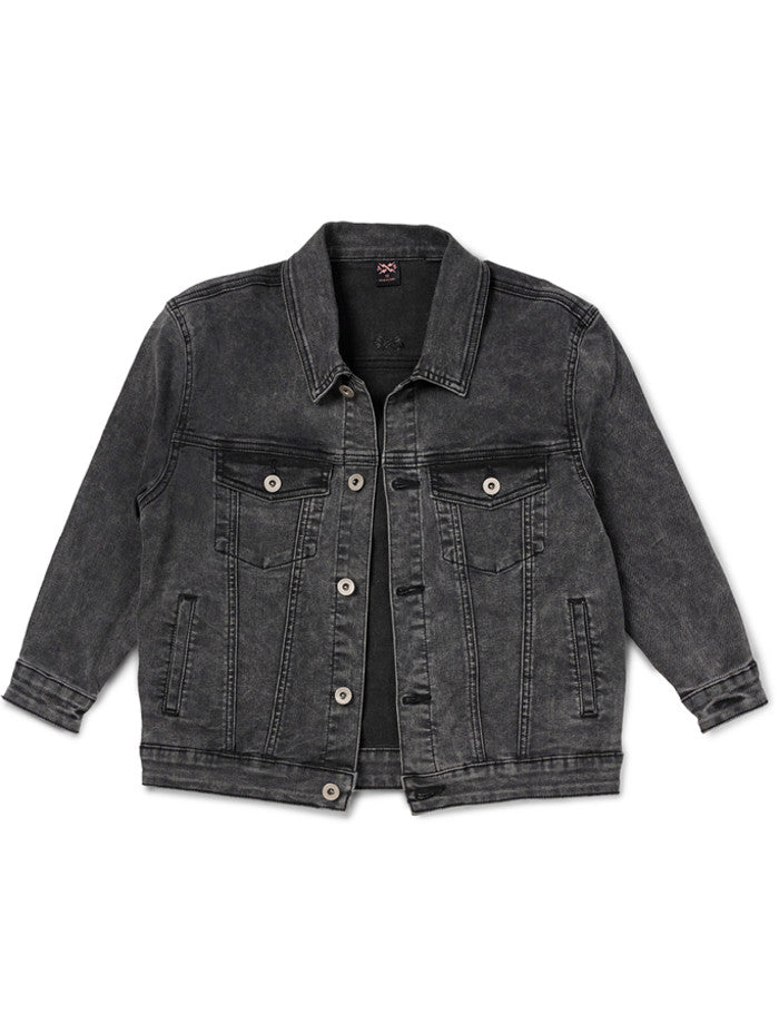 MIA DENIM JACKET - BLACK WASH