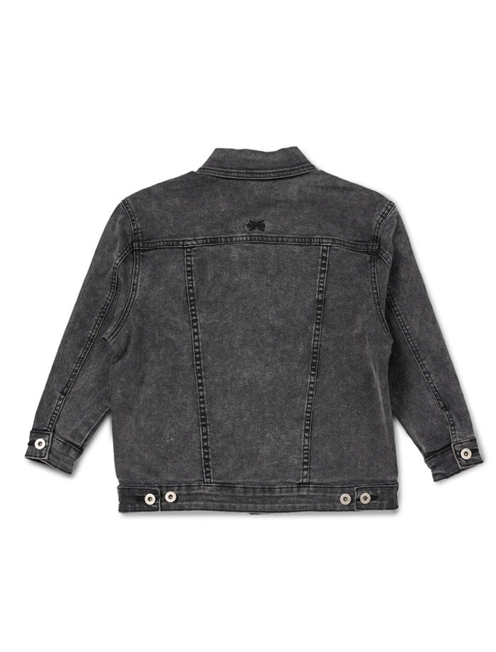 MIA DENIM JACKET - BLACK WASH