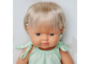 Baby Doll - Caucasian Girl with Hearing Aid 38cm