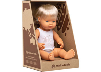 Baby Doll - Caucasian Girl with Hearing Aid 38cm