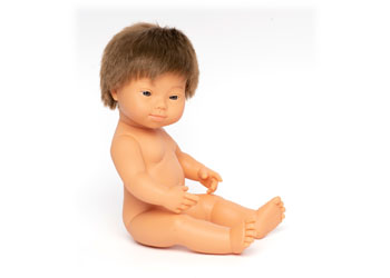 Baby Doll - Caucasian Boy with Down Syndrome 38cm