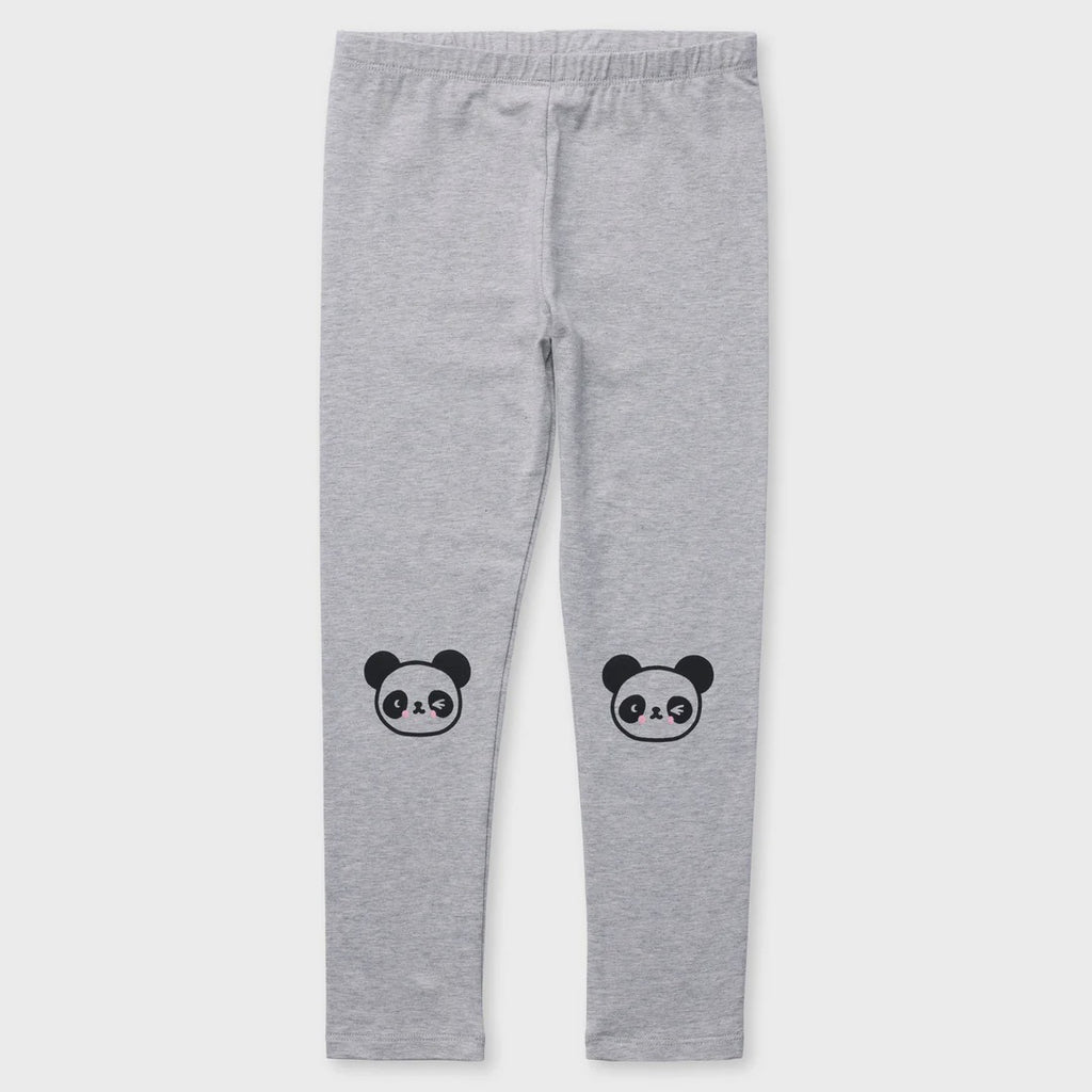 Panda Tights - Grey Marle