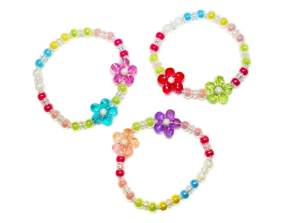 TWO DAISIES BEAD BRACELET