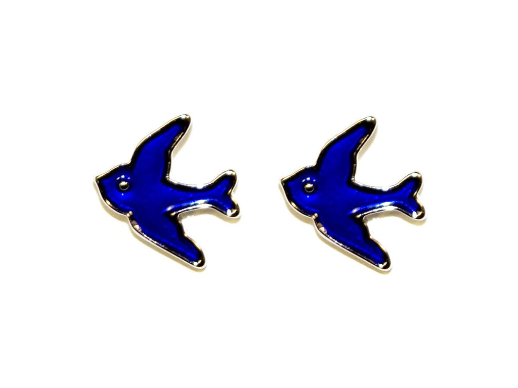 BLUE SWALLOW EARRINGS