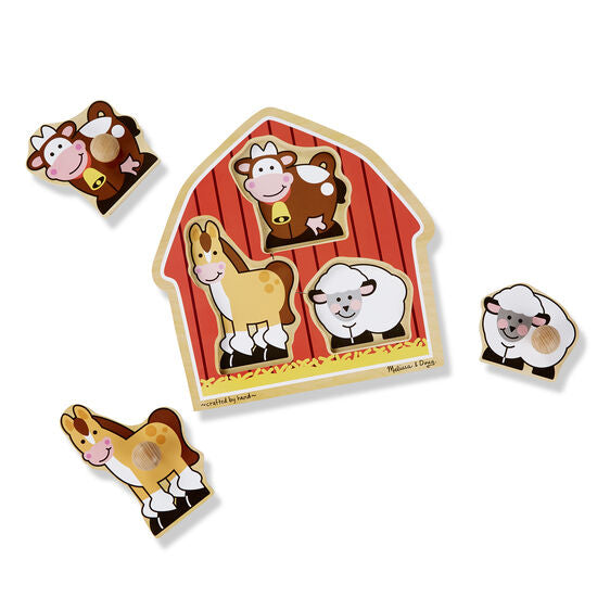 Barn Animals Jumbo Knob Puzzle