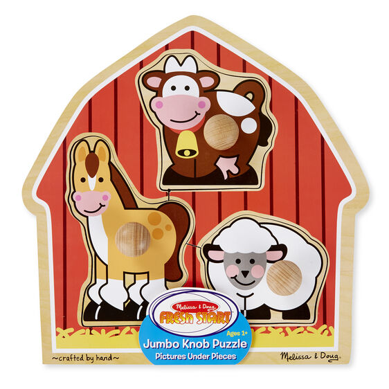 Barn Animals Jumbo Knob Puzzle