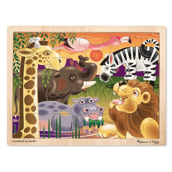 African Plains Wooden Jigsaw Puzzle - 24 Pieces