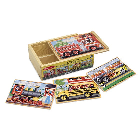Vehicles Puzzles In A Box