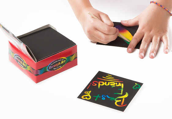 Rainbow Mini Scratch Art Notes Box
