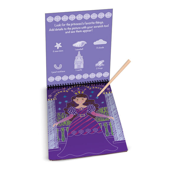 On The Go - Scratch Art Colour-Reveal Pad - Fairy Tales