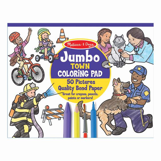 Jumbo Colouring Pad - Town