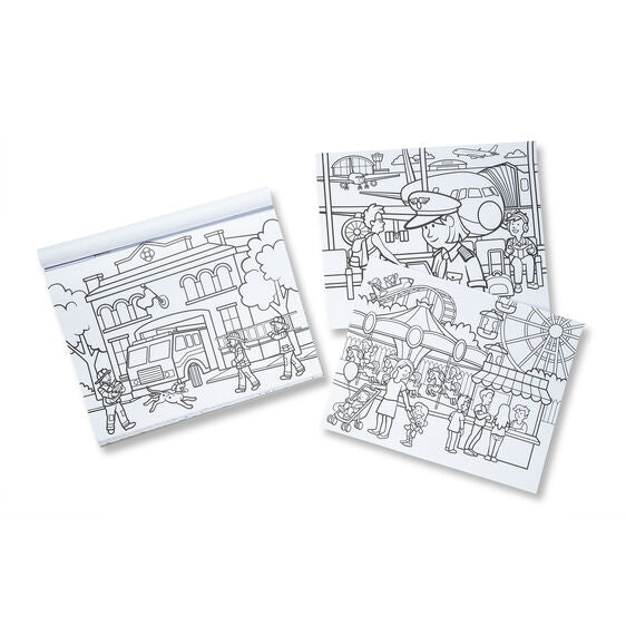 Jumbo Colouring Pad - Town