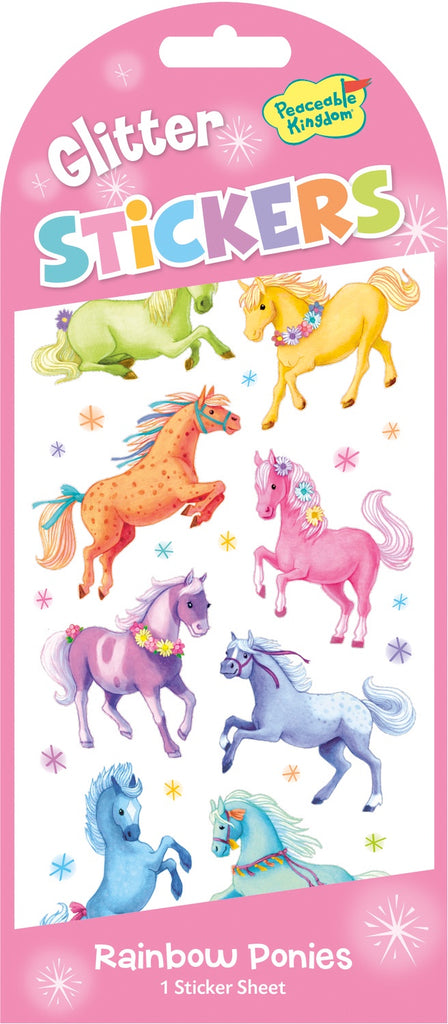 Rainbow Ponies Stickers