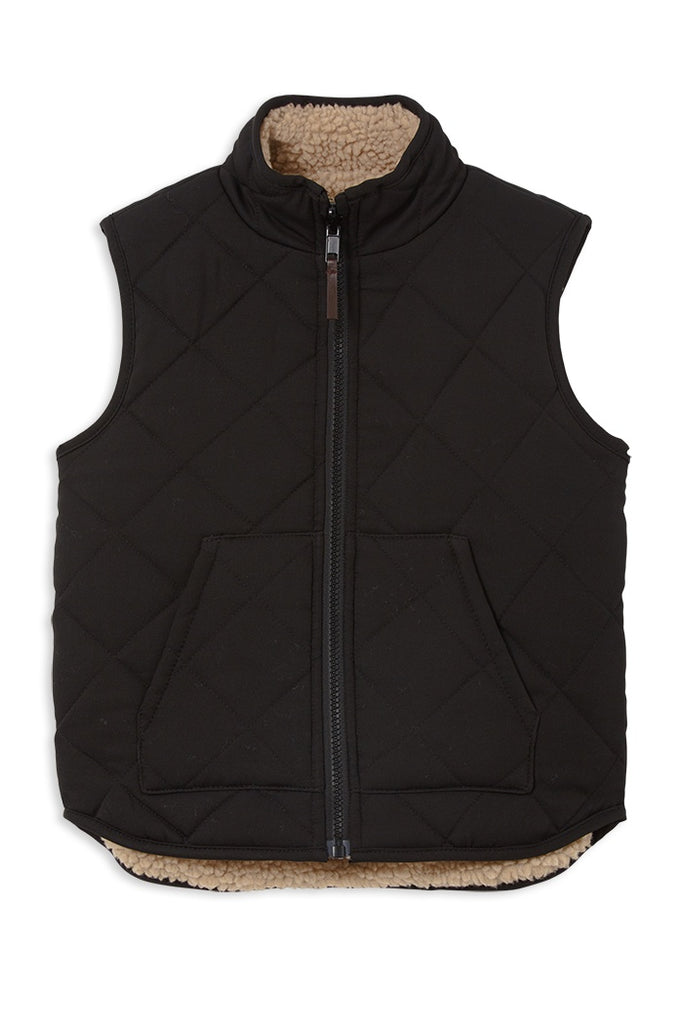 Reversible Sherpa Baby Puffer Vest