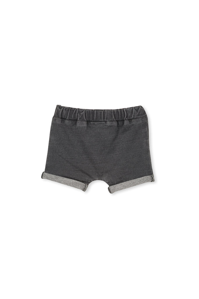 BABY STITCH TRACK SHORT WASHED GREY