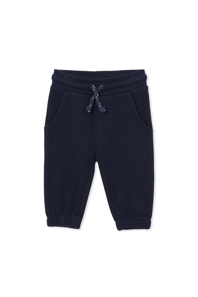 Navy French Rib Baby Track Pant