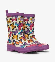 Kaleidoscope Butterflies Matte Rain Boots