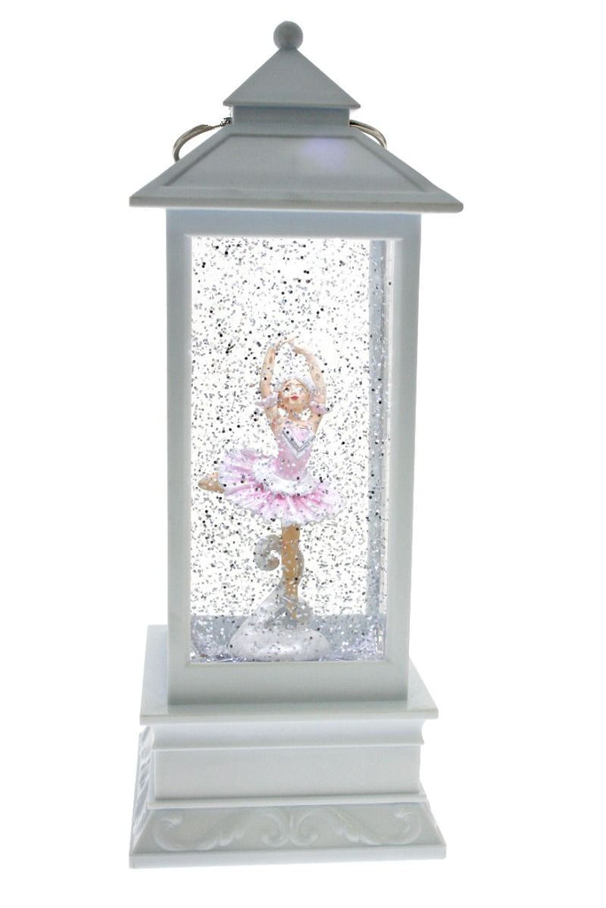 White Lantern With Ballerina - Pink