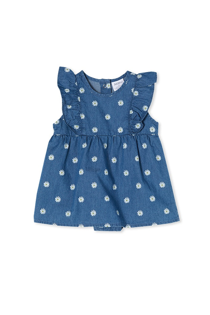 DAISY BABY DRESS - CHAMBRAY