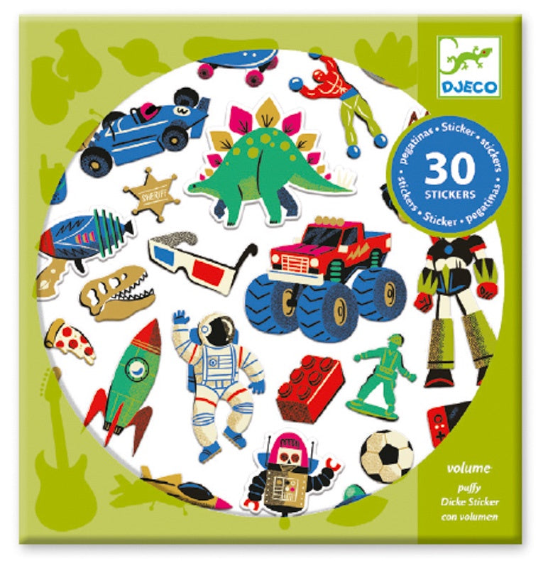 30pc Retro Toys Stickers