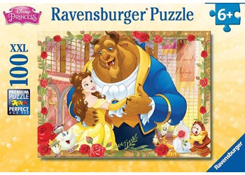 Disney Belle & Beast Puzzle GLITTER 100 pieces